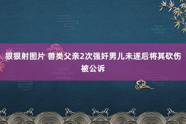 狠狠射图片 兽类父亲2次强奸男儿未遂后将其砍伤被公诉