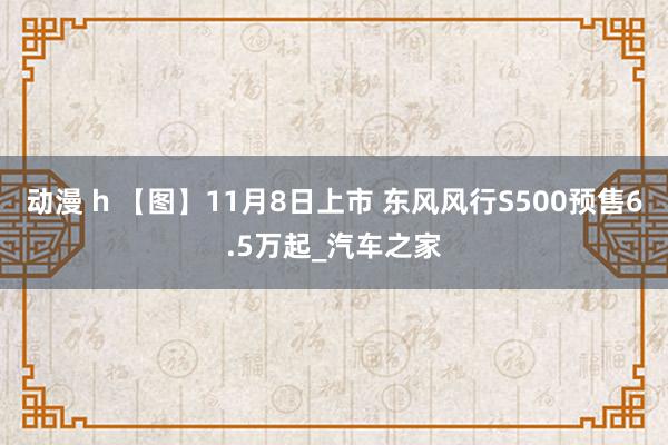 动漫 h 【图】11月8日上市 东风风行S500预售6.5万起_汽车之家