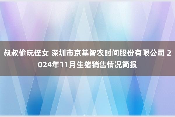 叔叔偷玩侄女 深圳市京基智农时间股份有限公司 2024年11月生猪销售情况简报